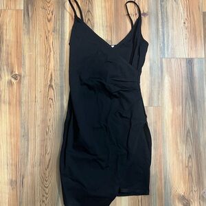 Black asymmetrical dress